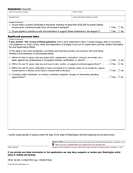 Form PT-667-002 Body Art, Body Piercing, and Tattoo Shop, Mobile Unit, or Event Location Application - Washington, Page 2