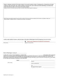 Form CEM-650-005 Cemetery Prearrangement Sales License Application - Washington, Page 2