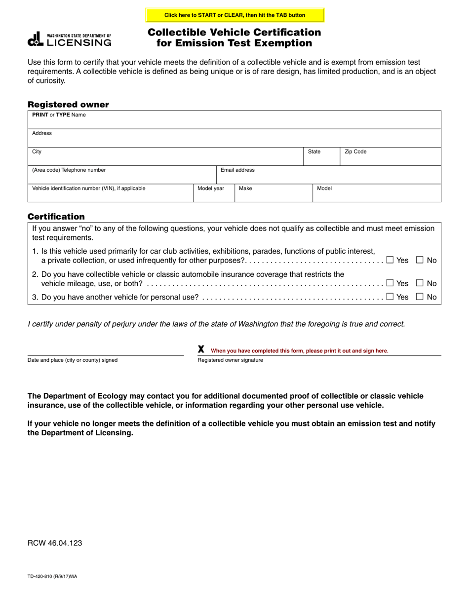 Form TD420810 Fill Out, Sign Online and Download Fillable PDF