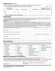 Form PI-689-002 Change of Principal Application for Private Investigation Agency - Washington, Page 2