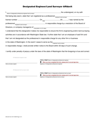 Form ENLS-651-021 Corporation or Limited Liability Company Certificate of Authorization Application - Washington, Page 2