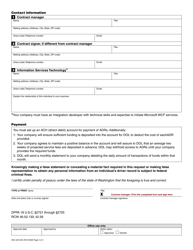 Form DSC-425-025 Driver Records - Contract Application - Washington, Page 3