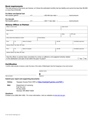 Form FT-441-750 Fuel Tax Application - Washington, Page 3