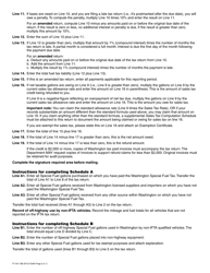 Instructions for Form FT-441-785 Ifta Special Fuel Authorization Tax Return - Washington, Page 2
