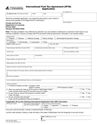 Form FT-441-543 International Fuel Tax Agreement (Ifta) Application - Washington