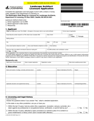 Form LA-656-003 Landscape Architect Licensure Application - Washington, Page 3