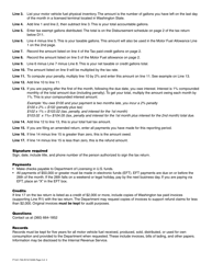 Instructions for Form FT-441-758 Motor Vehicle Fuel Blender Tax Return - Washington, Page 2