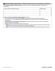 Form NP-659-007 Notary Public Commission Application - Washington, Page 2