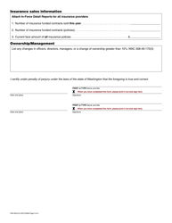 Form FDE-653-013 Prearrangement Funeral Service Contract Trust/Insurance Sales Annual Report - Washington, Page 3