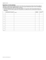 Form ENLS-651-013 Professional Engineer Online Application Statement - Washington, Page 2