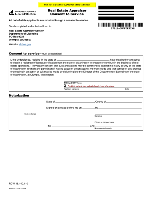 Form APR-622-177  Printable Pdf