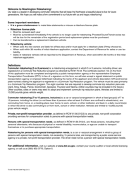 Form TD-420-748 Rideshare Plate Application - Washington, Page 2