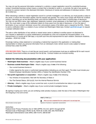 Form RPD-224-002 Vehicle/Vessel on-Line Access Contract Application - Cps - Washington, Page 2