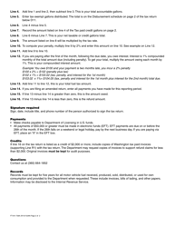 Instructions for Form FT-441-757 Motor Vehicle Fuel Blender Tax Return - Washington, Page 2