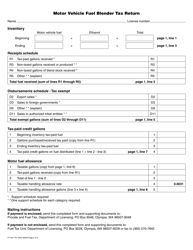 Form FT-441-757 Motor Vehicle Fuel Blender Tax Return - Washington, Page 2