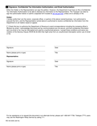 Form REV80 0055 Unclaimed Property Apa Appeal Petition for Review - Washington, Page 2