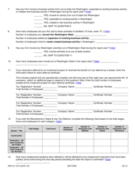 Form REV81 1015 Annual Tax Performance Report for Preferential Tax Rates/Credits/Exemptions/Deferrals Worksheet - Washington, Page 10