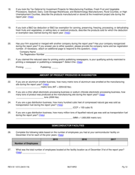 Form REV81 1015 Annual Tax Performance Report for Preferential Tax Rates/Credits/Exemptions/Deferrals Worksheet - Washington, Page 12