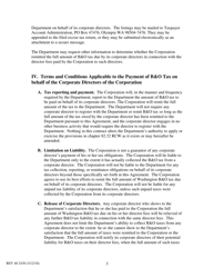 Form REV40 2430 Corporate Director Fees B&amp;o Tax Payment Agreement - Washington, Page 3