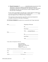 Form REV40 2431A Direct Selling/Multi-Level Organizations Tax Collection Agreement - Washington, Page 9