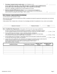Form 85 0050 Washington State Estate Tax Addendum 3 - Qualified Family-Owned Business Interests - Washington, Page 2
