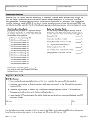 Form DRS D112 Dcp Extended Enrollment Form - Washington, Page 4