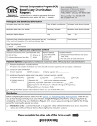 Document preview: Form DRS D114B Beneficiary Distribution Request - Washington