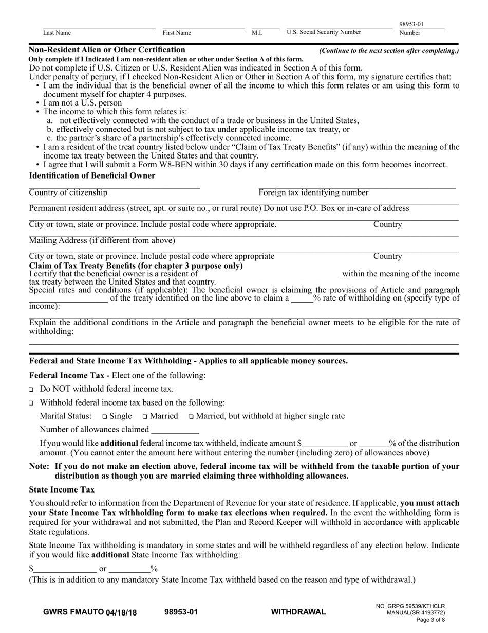 Automated Minimum Distribution Request Governmental 457(B) Plan - Washington, Page 3