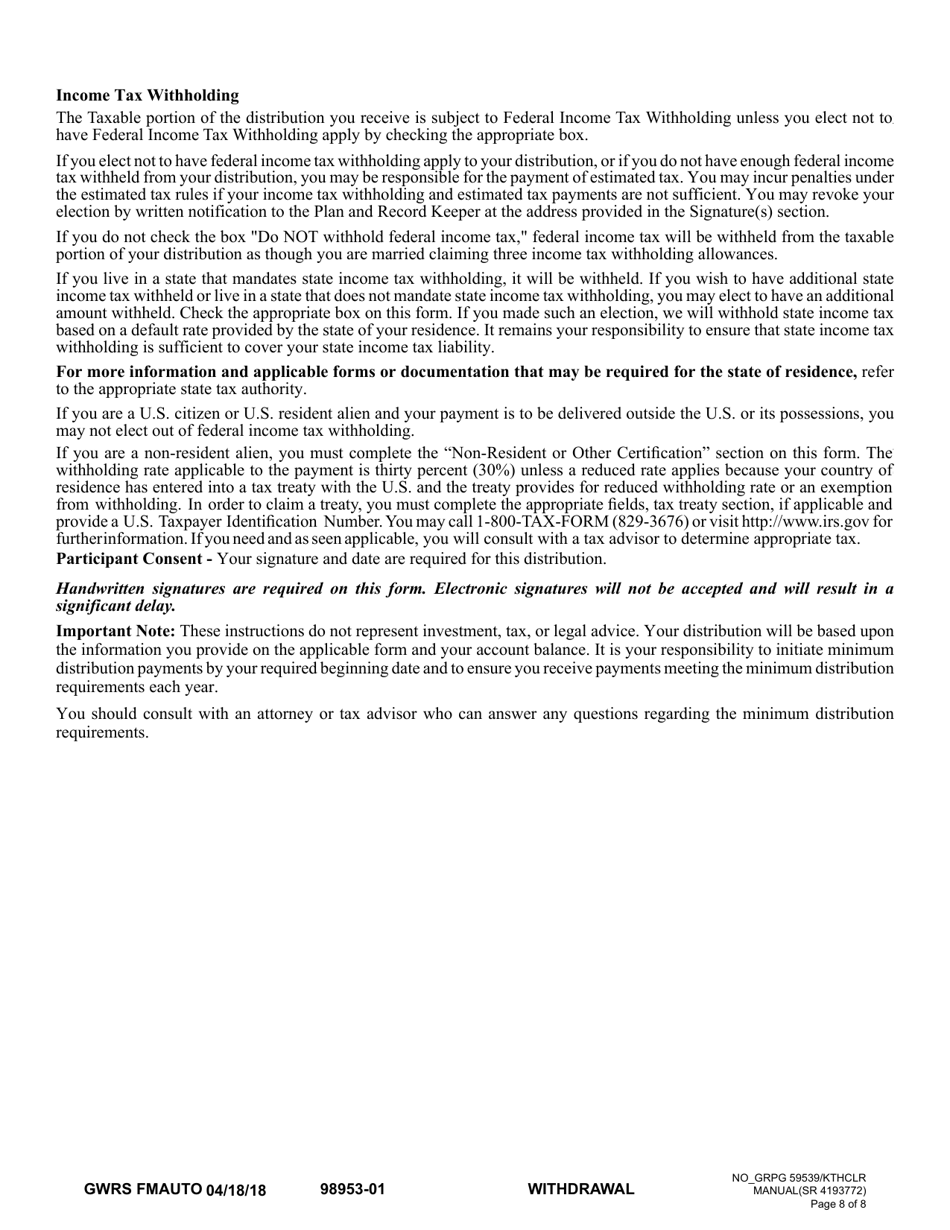 Automated Minimum Distribution Request Governmental 457(B) Plan - Washington, Page 8
