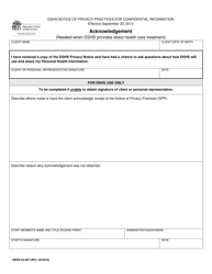 DSHS Form 03-387 Dshs Notice of Privacy Practices for Client Medical Information - Washington, Page 3
