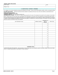 DSHS Form 05-180 Federal Grant Application - Washington, Page 3
