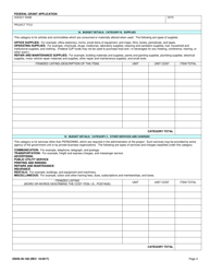 DSHS Form 05-180 Federal Grant Application - Washington, Page 4