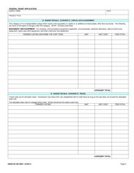 DSHS Form 05-180 Federal Grant Application - Washington, Page 5