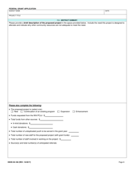 DSHS Form 05-180 Federal Grant Application - Washington, Page 8