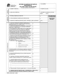 Document preview: DSHS Formulario 07-042B Informe De Ingresos Por Empleo Independiente - Washington (Spanish)