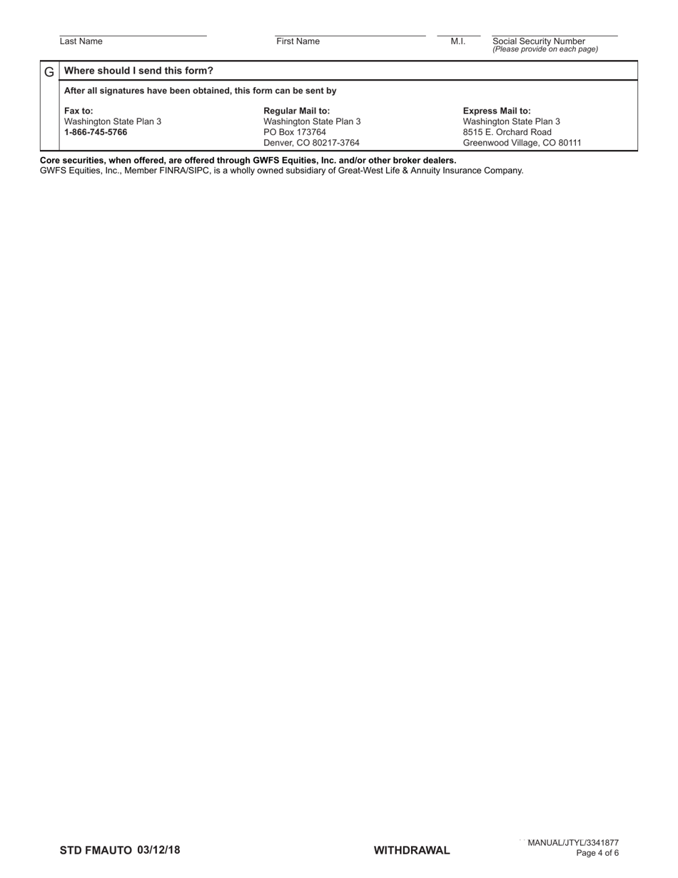 Form STD FMAUTO Plan 3 Automated Minimum Distribution - Washington, Page 4
