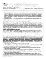 Document preview: DSHS Form 09-004C Voluntary Placement Agreement for Child or Youth With Developmental Disabilities - Washington (Somali)