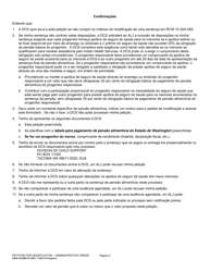 DSHS Form 09-280B Petition for Modification - Administrative Order - Washington (Portuguese), Page 2