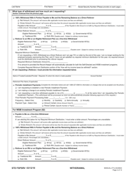 Form STD FSPSRV Plan 3 Member Withdrawal 401(A) Plan - Washington, Page 2