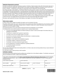DSHS Form 09-746 Notice of Sex/Kidnapping Offender Registration Requirements - Washington, Page 2