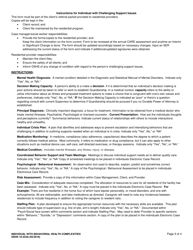 DSHS Form 10-234A Individual With Complex Behaviors - Washington, Page 3