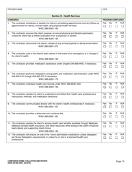 DSHS Form 09-995 Companion Home Evaluation and Review - Washington, Page 13