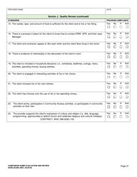 DSHS Form 09-995 Companion Home Evaluation and Review - Washington, Page 21