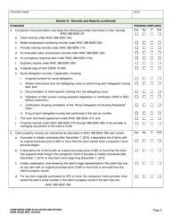 DSHS Form 09-995 Companion Home Evaluation and Review - Washington, Page 9