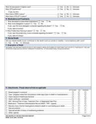 DSHS Form 10-331 Dda Mortality Review Provider Report - Washington, Page 3