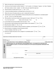 DSHS Form 10-417 Adult Family Home Caregiver Experience Attestation (Cea) - Washington, Page 2