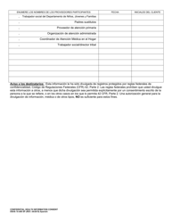 DSHS Formulario 10-489 Informacion Medica Confidencial Acuerdo De Consentimiento - Washington (Spanish), Page 2