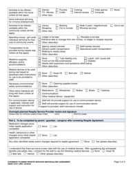 DSHS Form 10-571 Overnight Planned Respite Services Individualized Agreement - Washington, Page 3