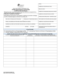 Document preview: DSHS Form 10-608 Ccsp Provider Information (Child Care Subsidy Program) - Washington (Tagalog)