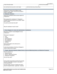DSHS Form 10-613 Attachment C Ccrss Certification Evaluation Client Observation - Certified Community Residential Services and Supports - Washington, Page 2
